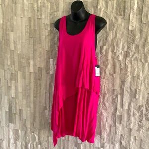 NWT Moon Apparel T-Back dress, raspberry